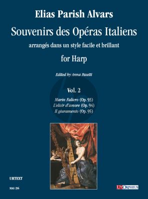 Parish-Alvars Souvenirs des Opéras Italiens arrangés dans un style facile et brillant Vol. 2 for Harp (edited by Anna Pasetti)