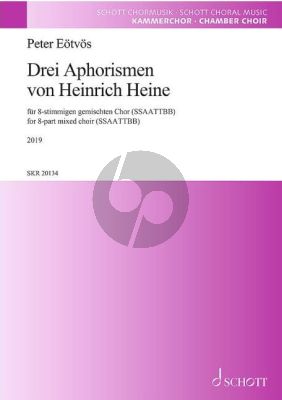 Eotvos Drei Aphorismen von Heinrich Heine SSAATTBB