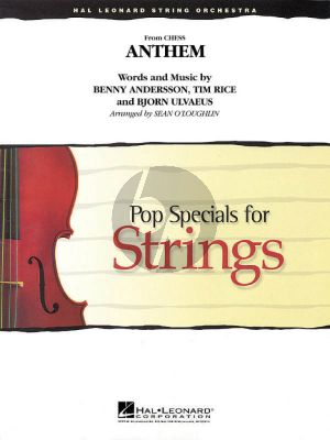 Rice Andersson Ulvaeus Anthem from Chess Pop Specials for Strings Score and Parts (Arranged by Sean O'Loughlin)