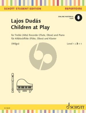 Dudas Children at Play for Treble Recorder (or Flute/Oboe) and Piano (Book with Audio online) (edited by Dagmar Wilgo)