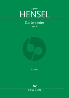 Hensel Gartenlieder Op. 3 SATB Partitur (dt./engl.) (Lorenz Adamer)