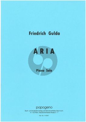 Gulda Aria Piano solo (transcr. Rainer Nova)