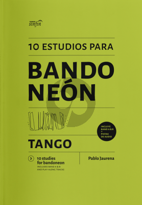 Jaurena 10 Studies for Bandoneon - Includes Band A & B and Paly Along Tracks (Spanish/English)