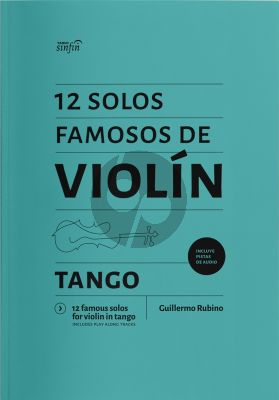 Rubino 12 Famous Solos for Violin in Tango Book with Play-Along Tracks