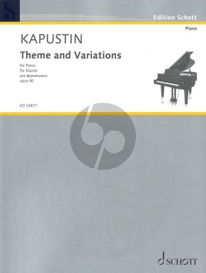 Kapustin Theme and Variations for Piano Solo