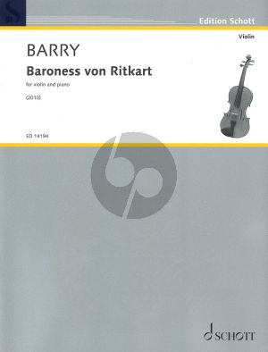 Barry Baroness von Ritkart for Violin and Piano (2010)