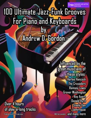 Gordon 100 Ultimate Jazz-Funk Grooves For Piano Keyboards (Book with mp3 files)