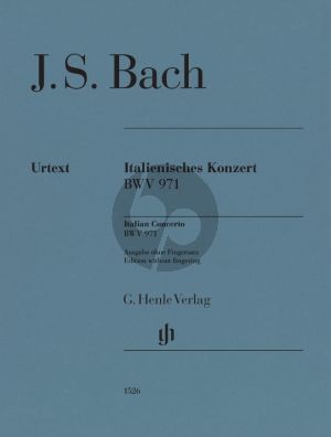 Bach Italienisches Konzert BWV 971 Klavier (edition without fingering / zonder vingerzettingen) (Ulrich Scheideler)