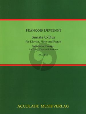 Devienne Sonate C-Dur fur Flote, Fagott und Klavier (Herausgegeben von Bodo Koenigsbeck)