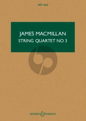 MacMillan String Quartet No.3 Study Score