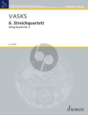 Vasks String Quartet No. 6 (Score/Parts) (2019)