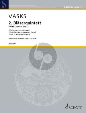 Vasks Blaserquintett No. 2 Musik fur einen Verstorbenen Freund (Stimmen) (1982)