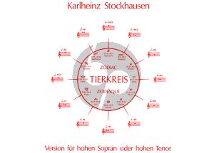 Stockhausen Tierkreis ( Zodiac ) for High Soprano or High Tenor and Chordal Instrument