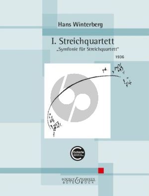 Winterberg String Quartet No. 1 'Symfonie für Streichquartett' (Score/Parts) (1936)