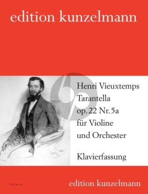 Vieuxtemps Tarantella Op. 22/5a, für Violine und Orchester (Klavierauszug) (Olaf Adler)