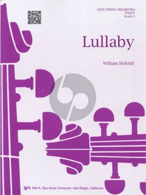 Hofeldt Lullaby for String Orchestra - Score and Parts (Grade 3)