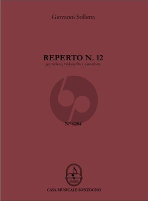 Sollima Reperto n° 12 for Violin, Cello and Piano (Score and Parts)