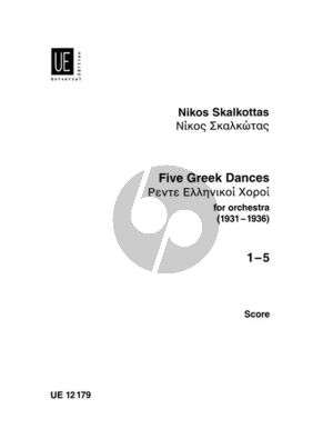 Skalkottas 5 Greek Dances für Orchester aus A/K 11 (1931-1936) - Partitur