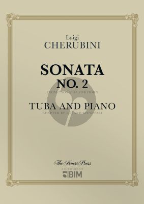 Cherubini Sonata for Tuba and Piano or String Quartet (piano reduction) (arr. Roland Szentpali)