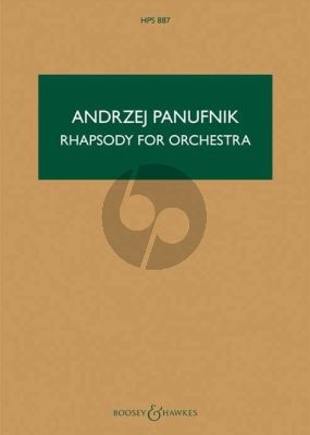 Panufnik Rhapsody for Orchestra Study Score