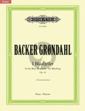 Backer-Grondahl In the Blue Mountain Op. 44 Piano Solo