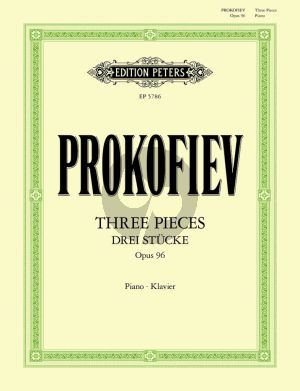 Prokofieff 3 Pieces Op. 96 Piano solo