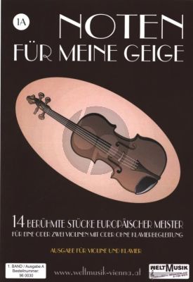 Noten für meine Geige Band 1 A für 1 - 2 Violinen und Klavier (Hans Golling)