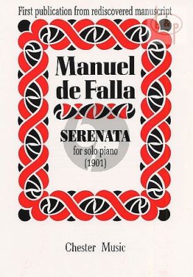 Falla Serenata Piano solo (1901)