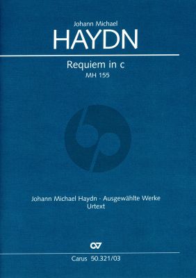 Haydn Requiem c-minor MH 155 Soli-Choir-Orchestra Vocal Score (edited by Charles H. Sherman)