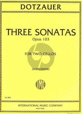 Dotzauer 3 Sonatas Opus 103 2 Violoncellos (Carter Enyear and Alwin Schroeder)