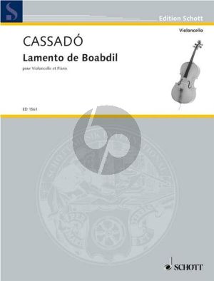 Cassado Lamento de Doabdil Violoncello und Klavier