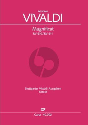 Vivaldi Magnificat RV 610 Soli SSAT - Chor SATB-Streicher-Bc Klavierauszug (Herausgegeben von Gunter Graulich)