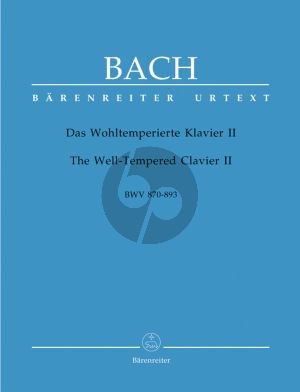 Bach Wohltemperierte Klavier Vol. 2 BWV 870 - 893 (Edited by Alfred Dürr) (Barenreiter-Urtext)