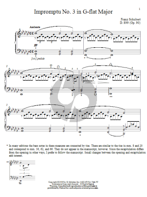 Impromptu No. 3 In G-Flat Major