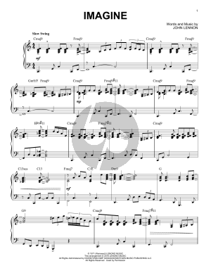 Imagine [Jazz version] (arr. Brent Edstrom)