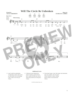 Will The Circle Be Unbroken (from The Daily Ukulele) (arr. Liz and Jim Beloff)