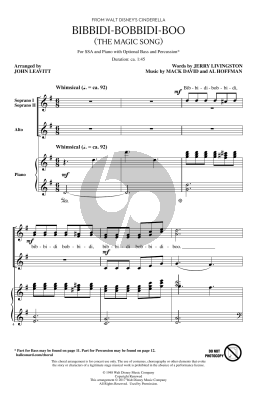 Bibbidi-Bobbidi-Boo (The Magic Song) (from Cinderella) (arr. John Leavitt)