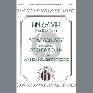 An Sylvia (op. 106, No. 4) (arr. Ragnar Bohlin)