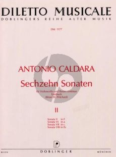 Caldara 16 Sonaten Vol. 2 No. 5 - 8 Violoncello und Bc (Brian W. Pritchard)