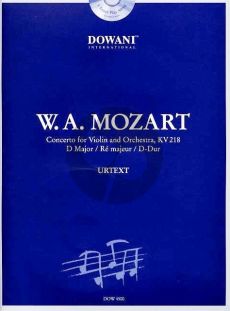 Mozart Concerto No.4 D-major KV 218 Violin and Orchestra (piano red.) (Bk-Cd) (Dowani 3 Tempi Play-Along)