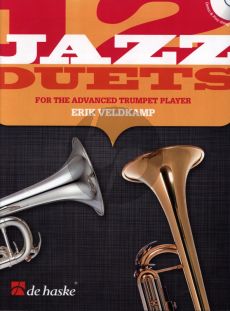 Veldkamp 12 Jazz Duets for 1 - 2 Trumpets (Bk-Cd)