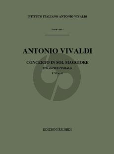 Vivaldi Concerto G-major RV 146 F.XI n.41 Strings and Bc (Score) (Gian Francesco Malipiero)