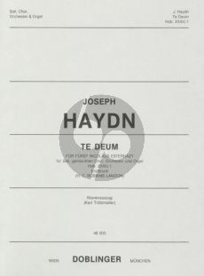 Haydn Te Deum für Furst Nicolaus Esterházy C-Dur Hob. XXIIIc:1 Klavierauszug