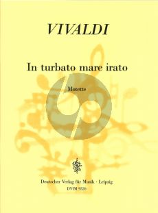 Vivaldi In turbato mare irato RV 627 (Motet) Soprano-Streicher-Bc (Partitur) (Manfred Fechner)