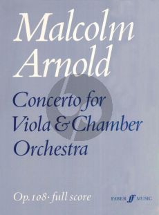 Arnold Concerto Op.108 for Viola-Orchestra Full Score