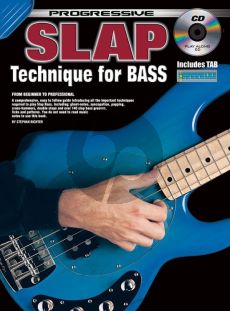 Richter Progressive Slap Technique For Bass Guitar with TAB included Book with Cd