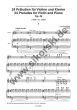 Auerbach 24 Preludes Op.46 Violine-Klavier