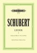 Schubert Lieder Vol. 1 Mittlere Stimme (Nach den ersten Drucken revidiert von Max Friedlaender) (Peters)