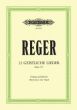 Reger 12 Geistliche Lieder opus 137 (Medium-High)