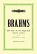 Brahms Deutsches Requiem Op.45 SBar Soli-Chor-Orchester Klavierauszug (Peters)